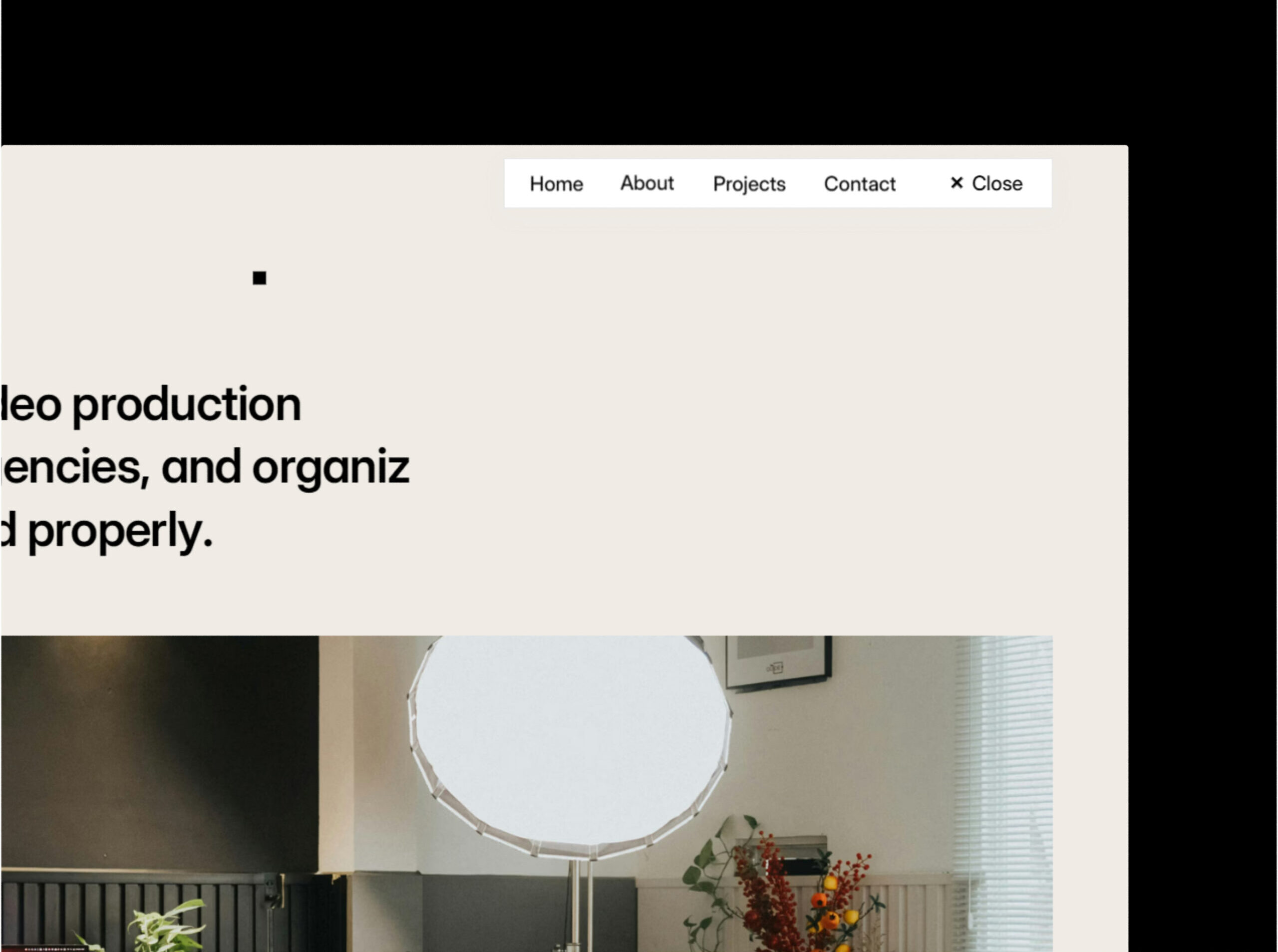 OpenCrest Productions Website Design 2