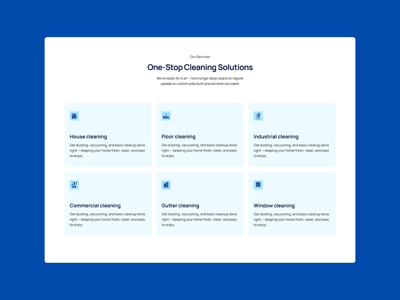 ShineWell Framer Cleaning Business Template 3