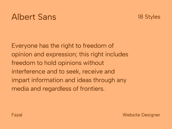 21 Best Free Modern Google Sans Serif Fonts Albert Sans Free Google Font