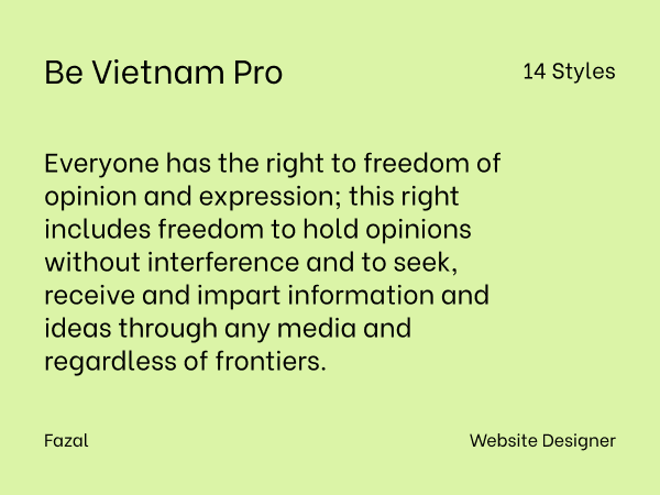 21 Best Free Modern Google Sans Serif Fonts Be Vietnam Pro Free Google Font