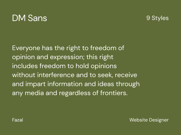 21 Best Free Modern Google Sans Serif Fonts DM Sans Free Google Font