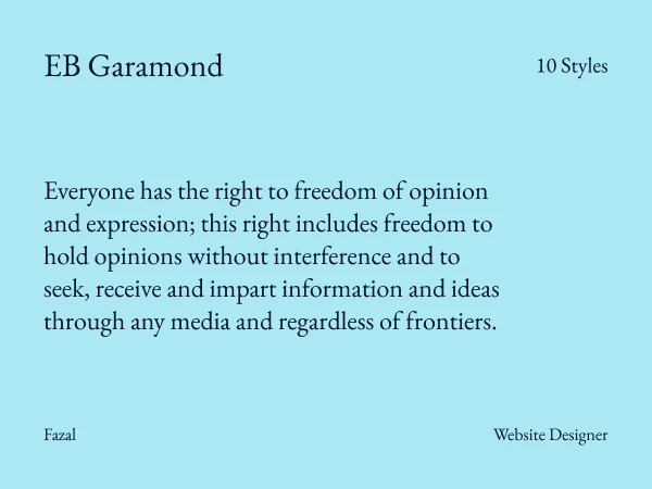 Best Modern Serif Google Fonts in 2026 (Tested for Web Performance) EB Garamond font