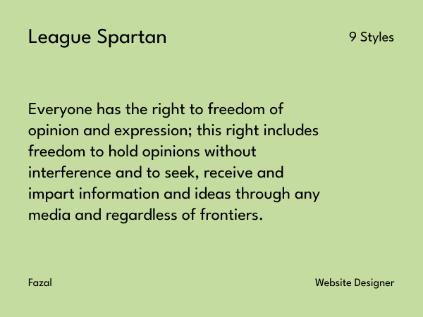 21 Best Free Modern Google Sans Serif Fonts League Spartan Free Google Font