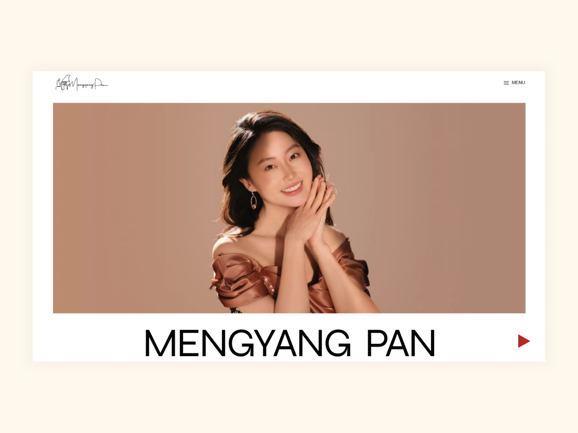 Mengyang Pan Website Redesign