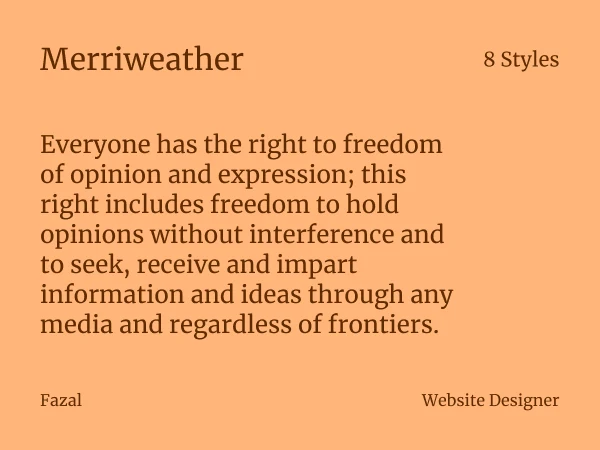 Best Modern Serif Google Fonts in 2026 (Tested for Web Performance) Merriweather Google Font