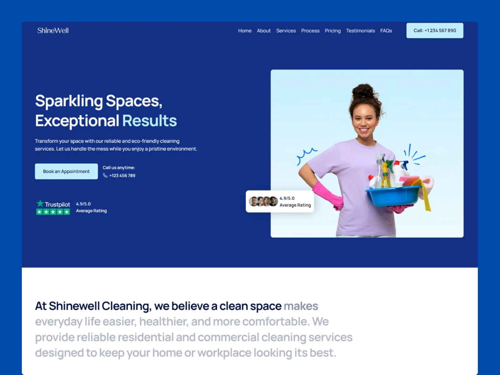ShineWell Framer Cleaning Business Template 1