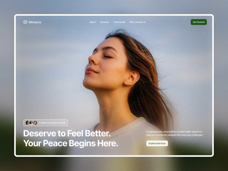Best Framer Templates for Therapists and Wellness Professionals mindora Therapy & Mental Wellness Template