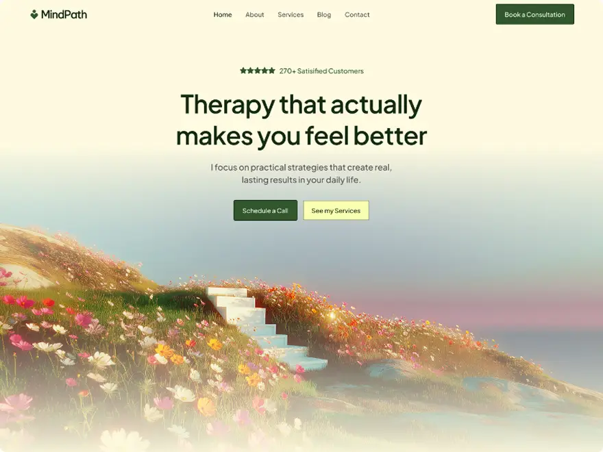Therapy website design